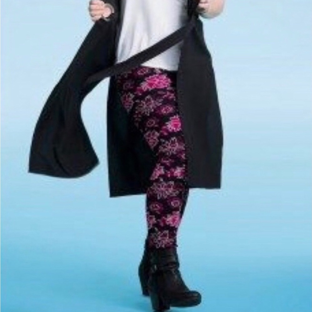 Floral Faux Fur Lined Leggings Dressing Your Truth Type 4 DYT #4!